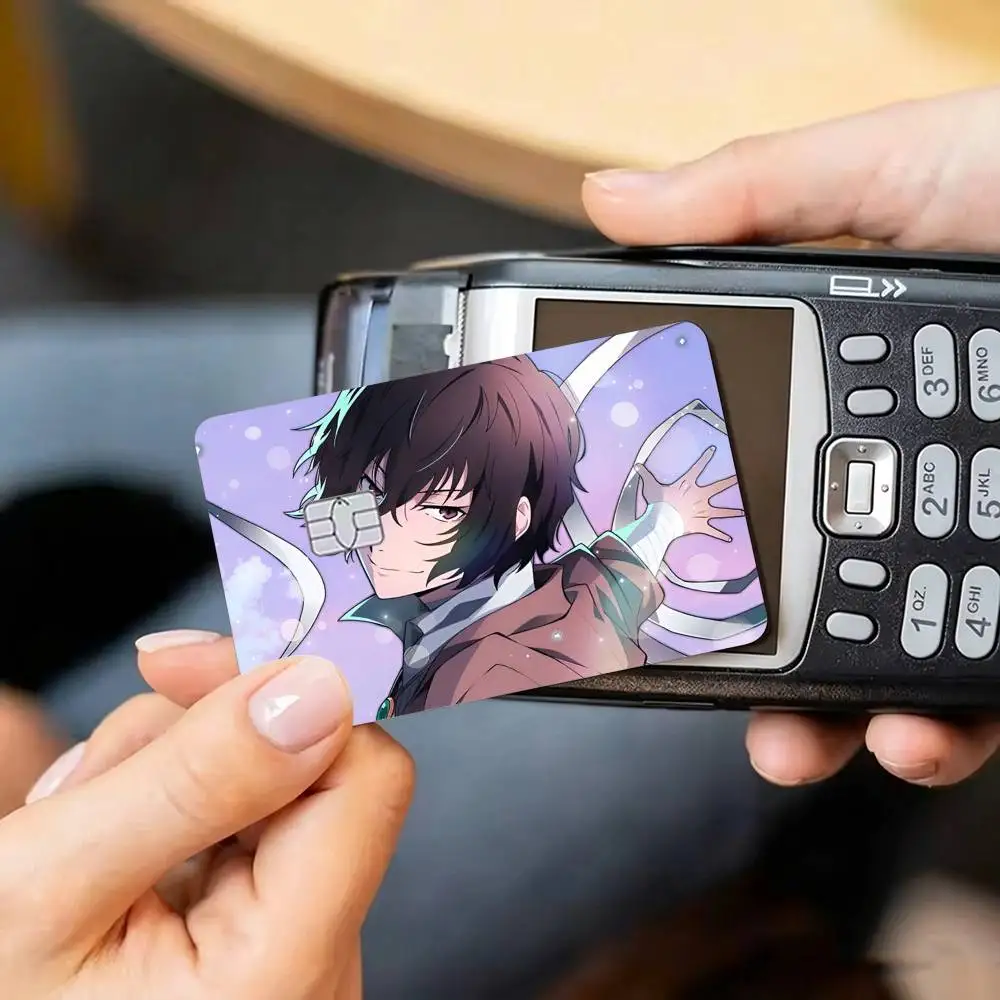 Bungo Stray Dogs dazai osamu  Credit Card HD Stickers Game Card Decal Small Chip Waterproof Sticker Gift