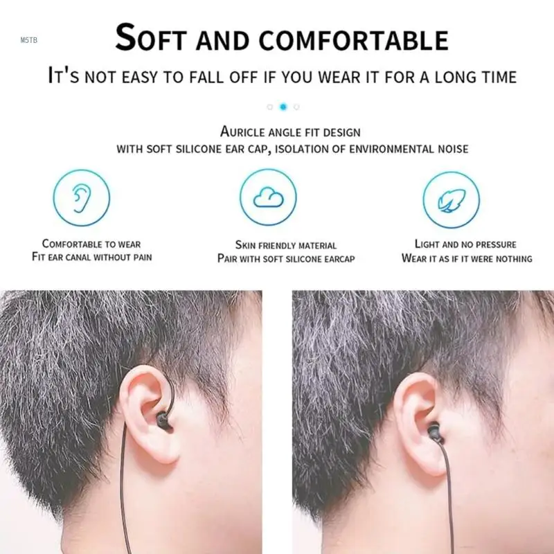 In Ear Single Earbud Headset 3.5mm Headphone Ear Bud for One Ear Dropship