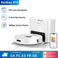 Redkey R10 Vacuum & Mop 2-in-1 Robot Vacuum Cleaner LDS 4000pa Auto Dust Collector 4L Dust Bag Capacity 18mm Obstacle Climbing