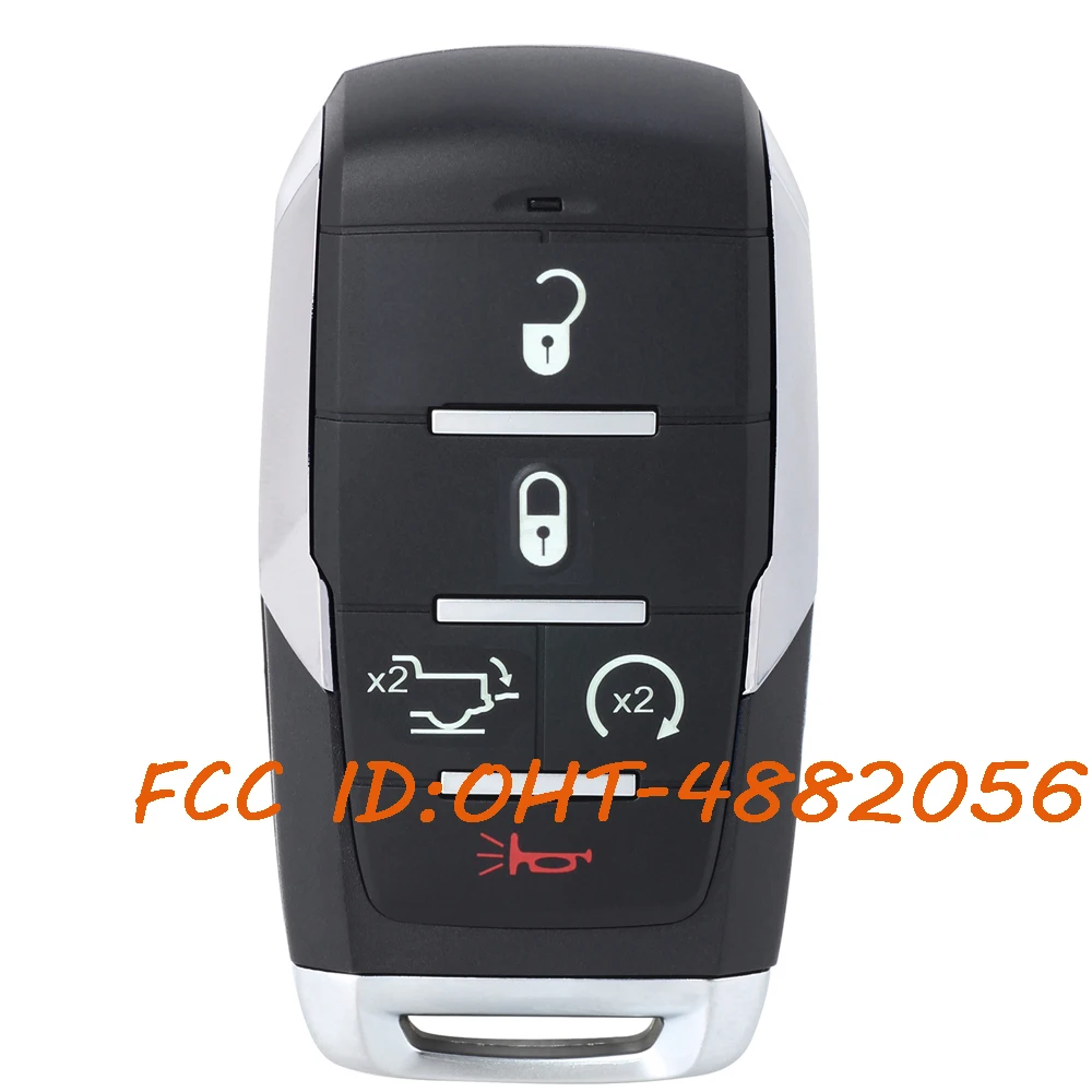 

KEYECU OHT-4882056 Smart Keyless Remote Key Fob for Dodge Ram 1500 Pickup 2019 2020 2021 2022 2023 2024 68442909 433.92MHz