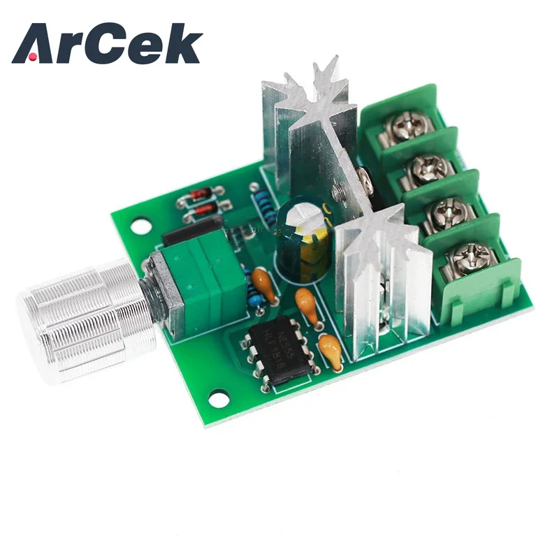 High Power PWM No-Polarity DC Motor Speed Regulator Control Module Controller Board Speed Motor Control Switch Board 6A 6V-12V