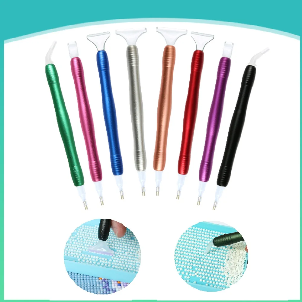 Diamond Painting Dotting Pen, New Double-Headed Dotting Tool Set, New Foreign Trade Product, Curved Tip Round Drill Tool Set