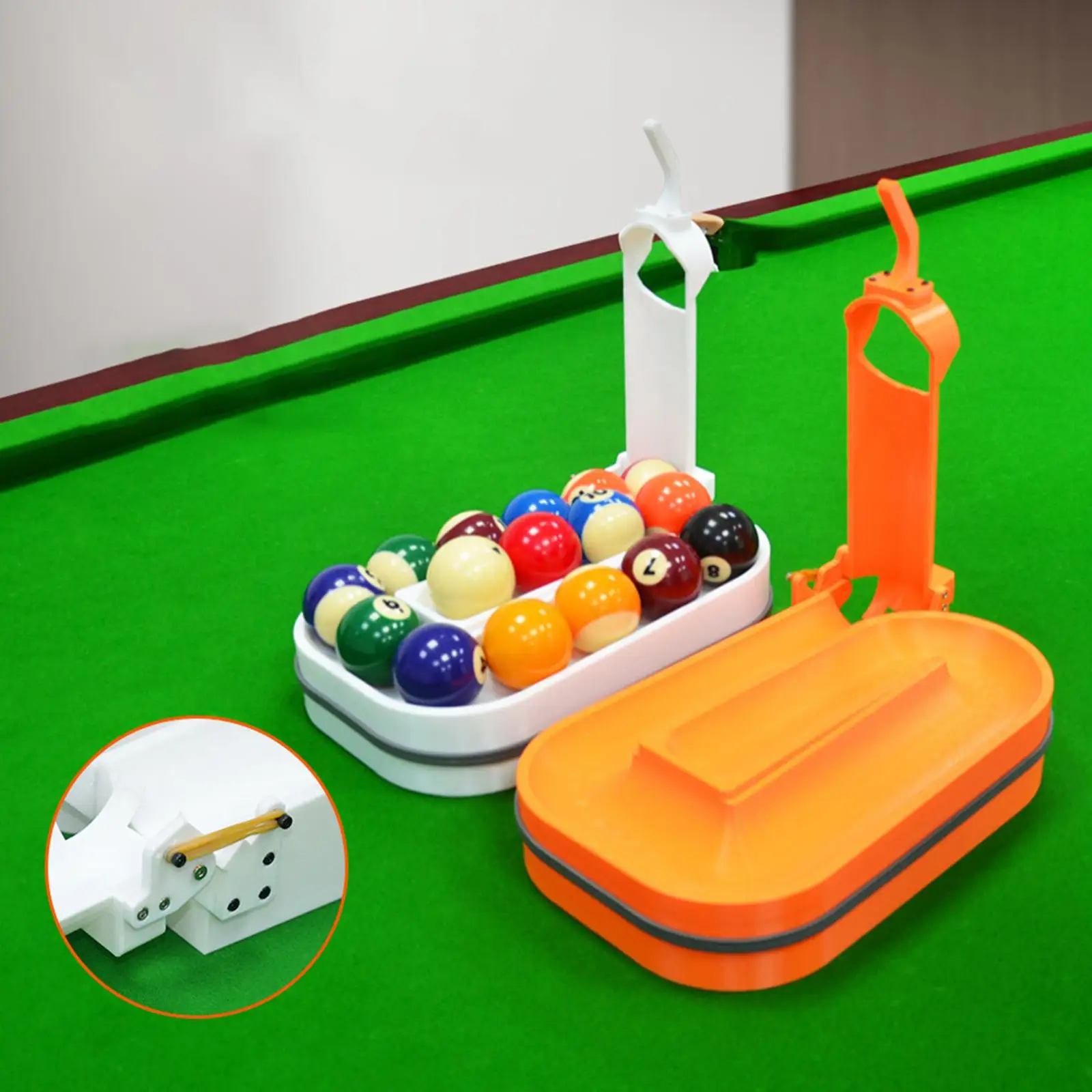 

Precision Pool Ball Rack, Easy to Use, Pool Ball Setter, Portable Billiards Training Tool