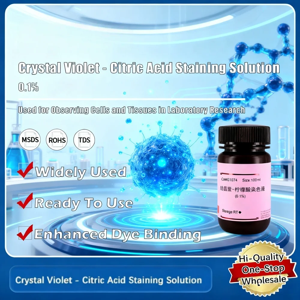 Crystal Violet - Citric Acid Staining Solution ( For Laboratory Staining And Biological Research Original Product