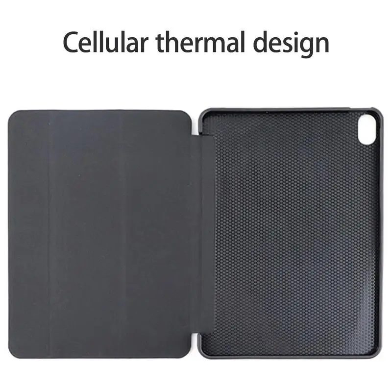 Capa protetora para tablet, capa de silicone com três dobras, pele de proteção para samsung tab a8 s8/s7 t500, suprimentos para tablet para estudo e escritório