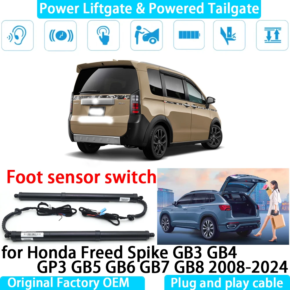 for Honda Freed Spike GB3 GB4 GP3 GB5 GB6 GB7 GB8 2008-2024 Automatic Electric Power Liftgate Powered Tailgate Strut Tail Gate