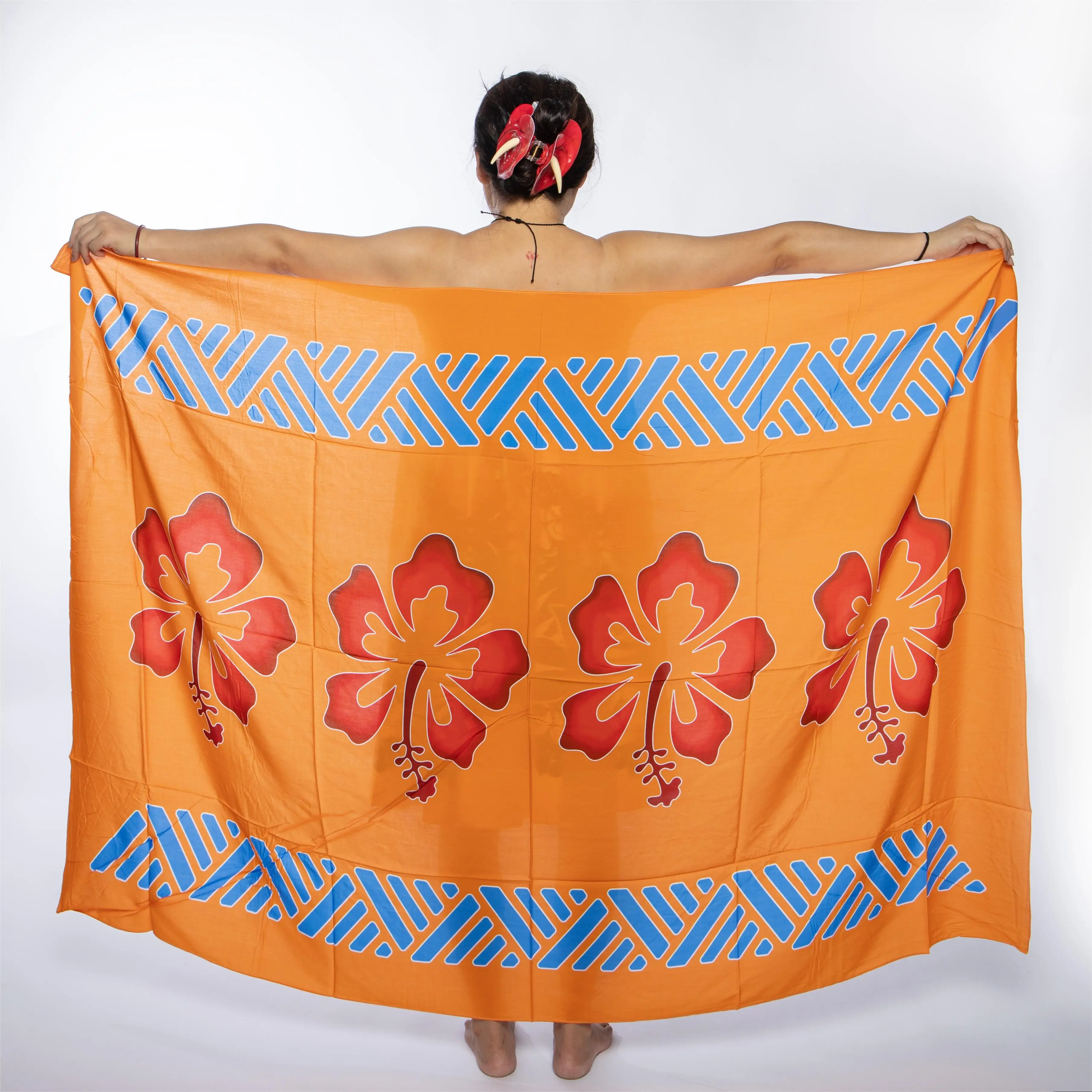 NEW Design Ladies Hawaii Sarongs Swimwear Beach Lavava Swimsuit Wrap Cover Fashion Trend Square Rayon Shawl For Summer
