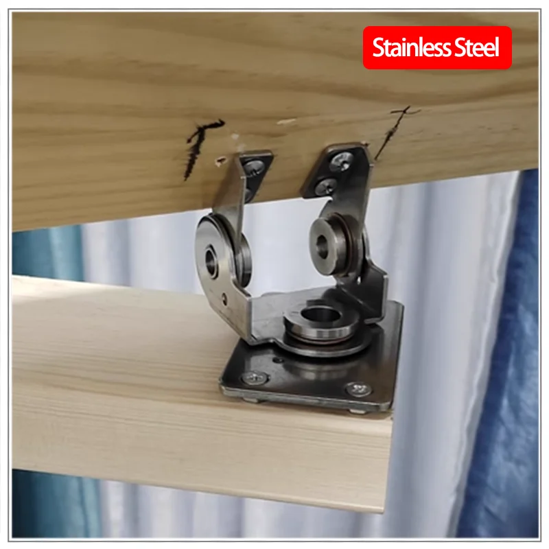 304 Stainless Steel Dual Axis Torque Hinge With Arbitrary Stop Industrial Instrument Display Screen Damping Hinge