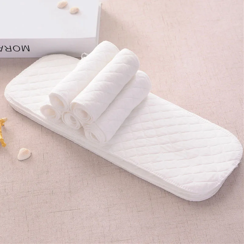 10pcs Reusable Baby Diappers Pure Cotton Ecological Nappy Liners Insert Breathable Infant Baby Cloth Diaper Covers