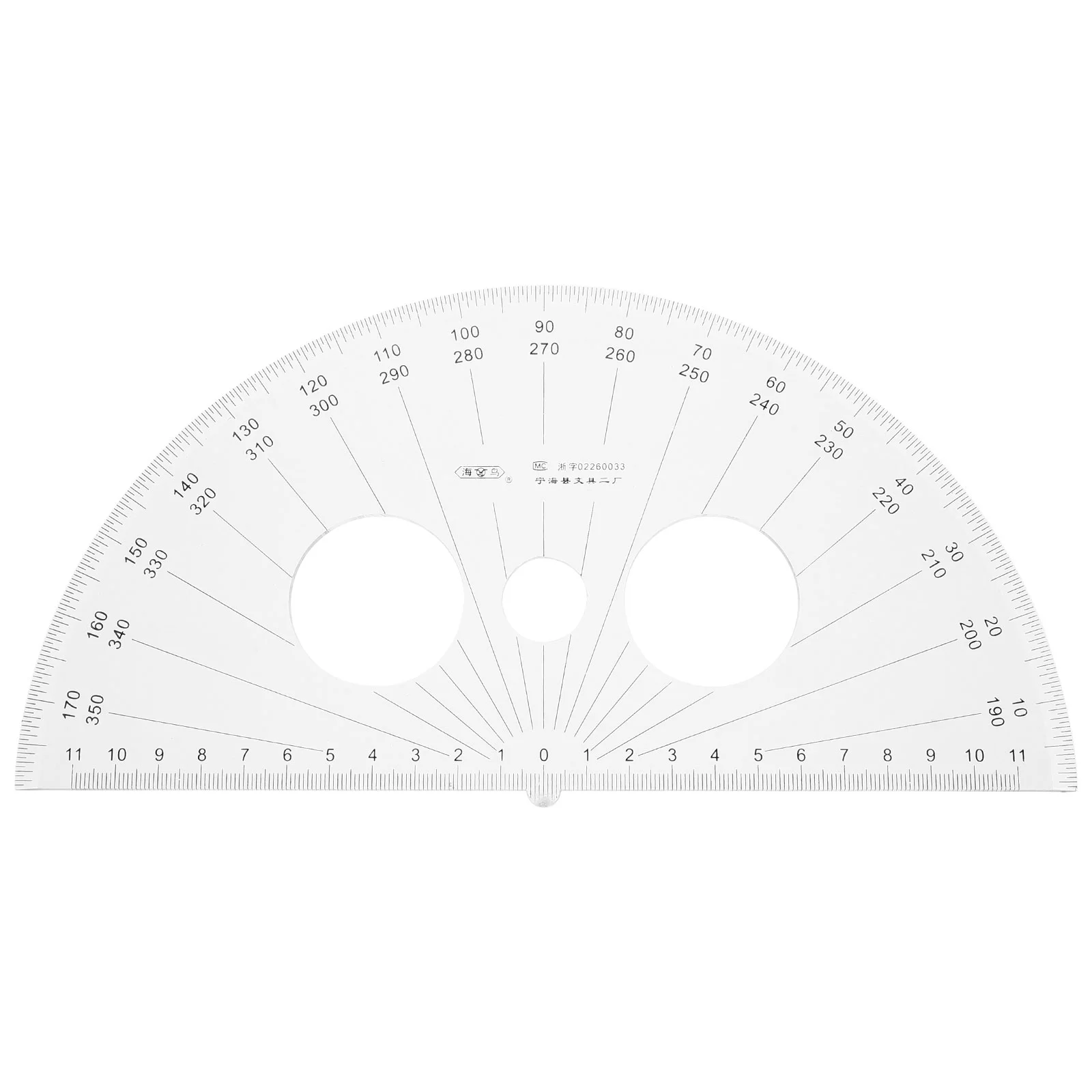 Semicircle Protractor Round Protractors Ruler Stencil Metric Tape Measure for Geometry Measuring Math Student Angle