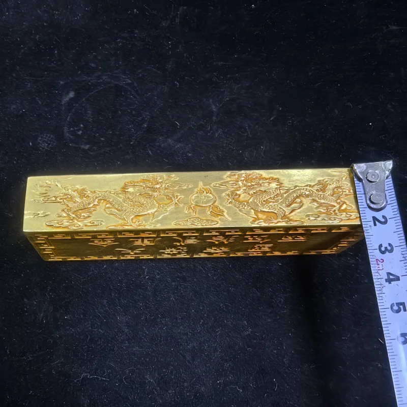 New Antique Gilded Qing Dynasty Yongzheng 25 Liang Gold Bar Craft
