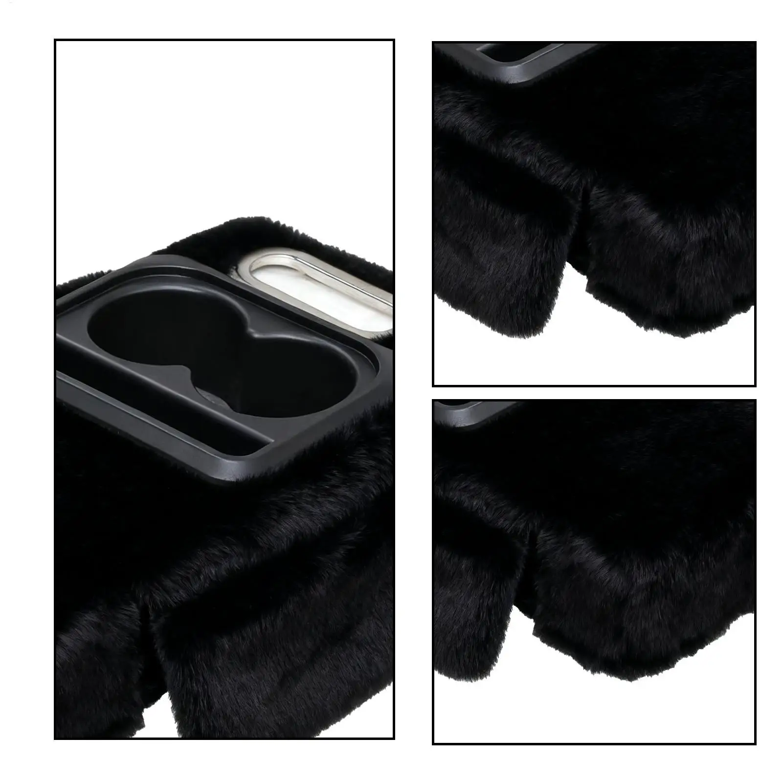 Arm Rest Cover For Car Plush Cushion Protector Armrest Protector For Car Interior Truck Automobile SUV Center Console Winter