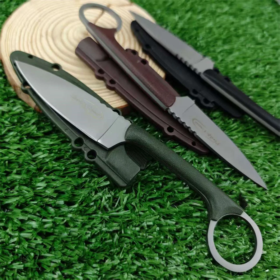 20AZ Bird & Game MINI hoja de explosión de cuentas fijas mango de nailon ABS funda de cuello Secure-Ex cuchillo de supervivencia al aire libre herramienta de corte EDC