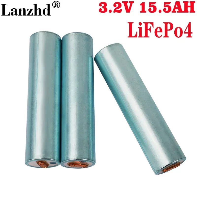 Lifepo4 baterai litium 33140 3.2V แบบ DIY 15000mAh สำหรับแบตเตอรี่12V 24V 48V