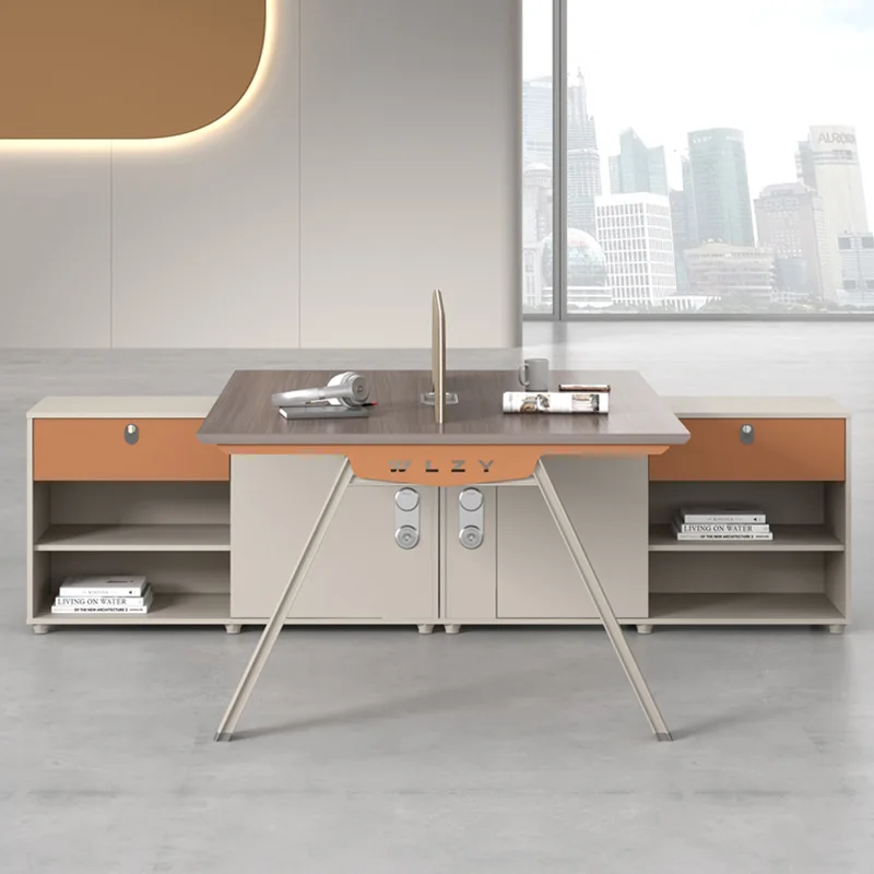 مكتب الموظفين لشخصين، مكتب بسيط وحديث 4 أشخاص، كمبيوتر بالجملة