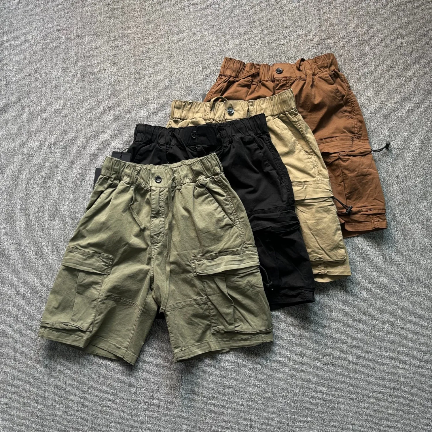 

2026 Cargo Shorts Men's Summer Trendy Brand Multi-Pocket Casual Mid Pants Loose Straight Leg Five-Fifth Pants