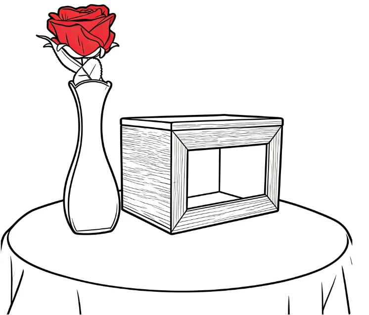 Holz Quantum Billet Box Zaubertrick Mentalismus Vorhersage Bühne Illusionen Magier Requisiten Geist Lesen