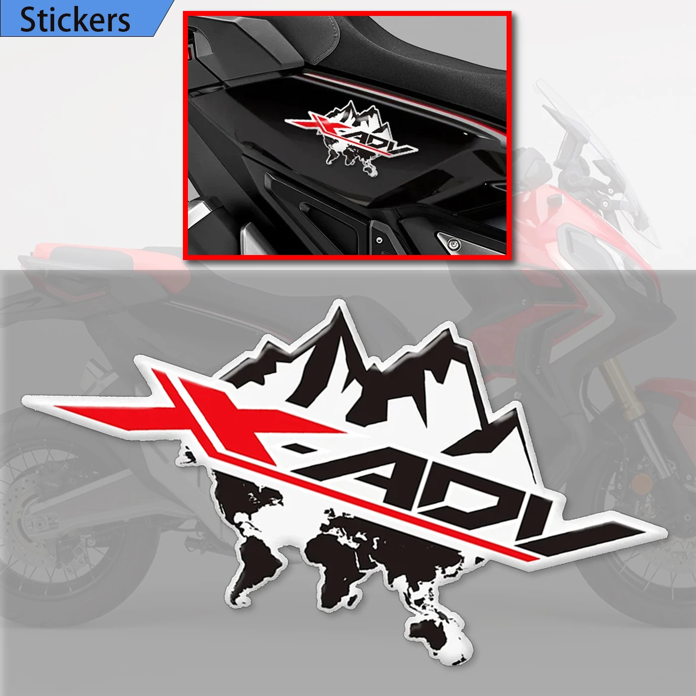 

For HONDA XADV X Adv 750 X-ADV 750 Motorcycle Decals 3D Side Panel Tank Pad Fuel Protector Fairing