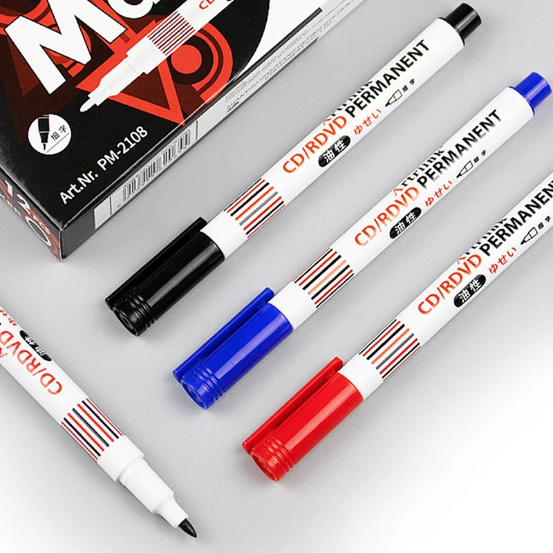 13.7cm Large Capacity Thin-nib Whiteboard Marker Pen Oily Art Marker Pen Waterproof Drawing Pen For Office Meeting School Teach