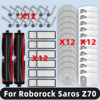 Compatible For ( Roborock Saros Z70 ) Replacement Parts Accessories Main Side Brush Hepa Filter Mop Cloth Dust Bag