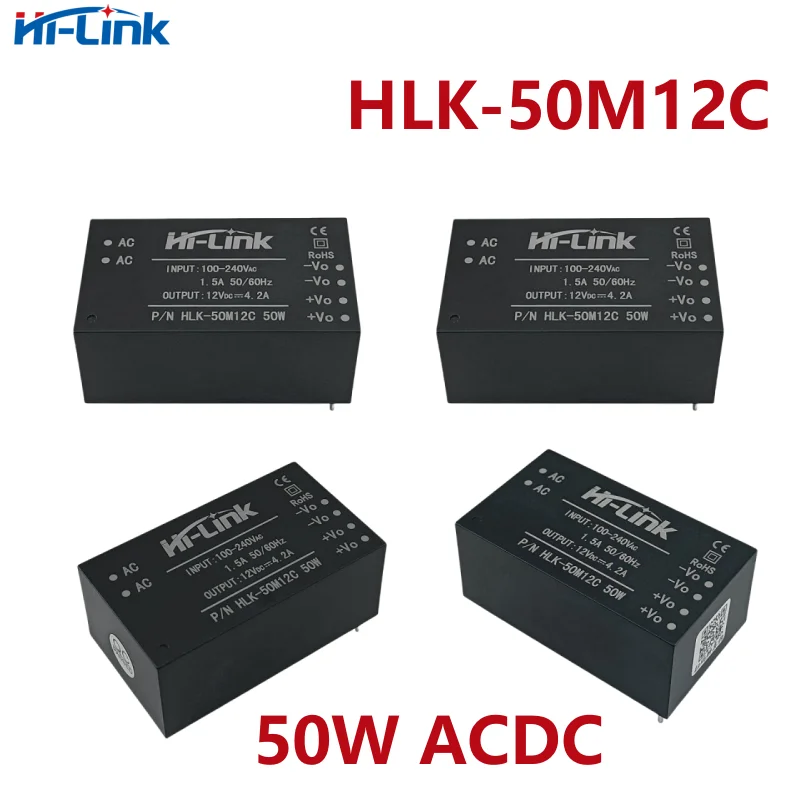 Hi-Link HLK-50M12C 50M15C 50W ACDC 100-240Vac To 12V 40W Step-Down Power Transformer Switching Power Supply Module