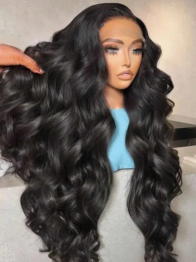 

13x4 13x6 HD Transparent Lace Front 40 Inch Body Wave Wig Human Hair Pre Plucked With Baby Hair Natural Looking For Women