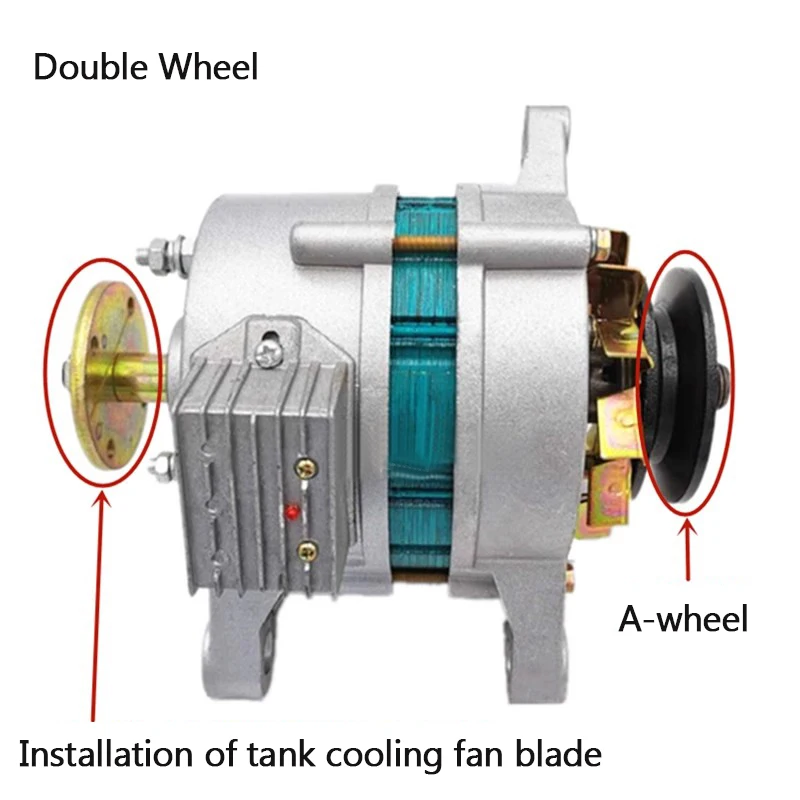 AC/DC Permanent Magnet Generator Charging With Lamp Generator 12v14v Agricultural Vehicle Tricycle Tractor Dual-Purpose