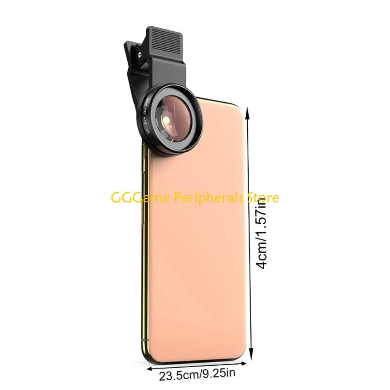 U55B Universal Double Overall Lens 30X Magnification High Clear Visual Glass Portable Clip On Design Suitable For Smartphones