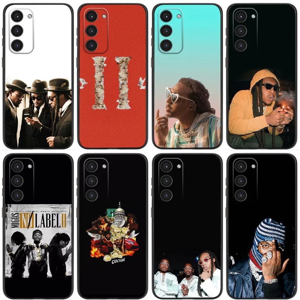 Migos Hip Hop Group Phone Case For Samsung Galaxy A20,A21s,A22,A31,A32,A52,A53,A72,73,A80,A91 Soft Liquid Silicone Black Cover