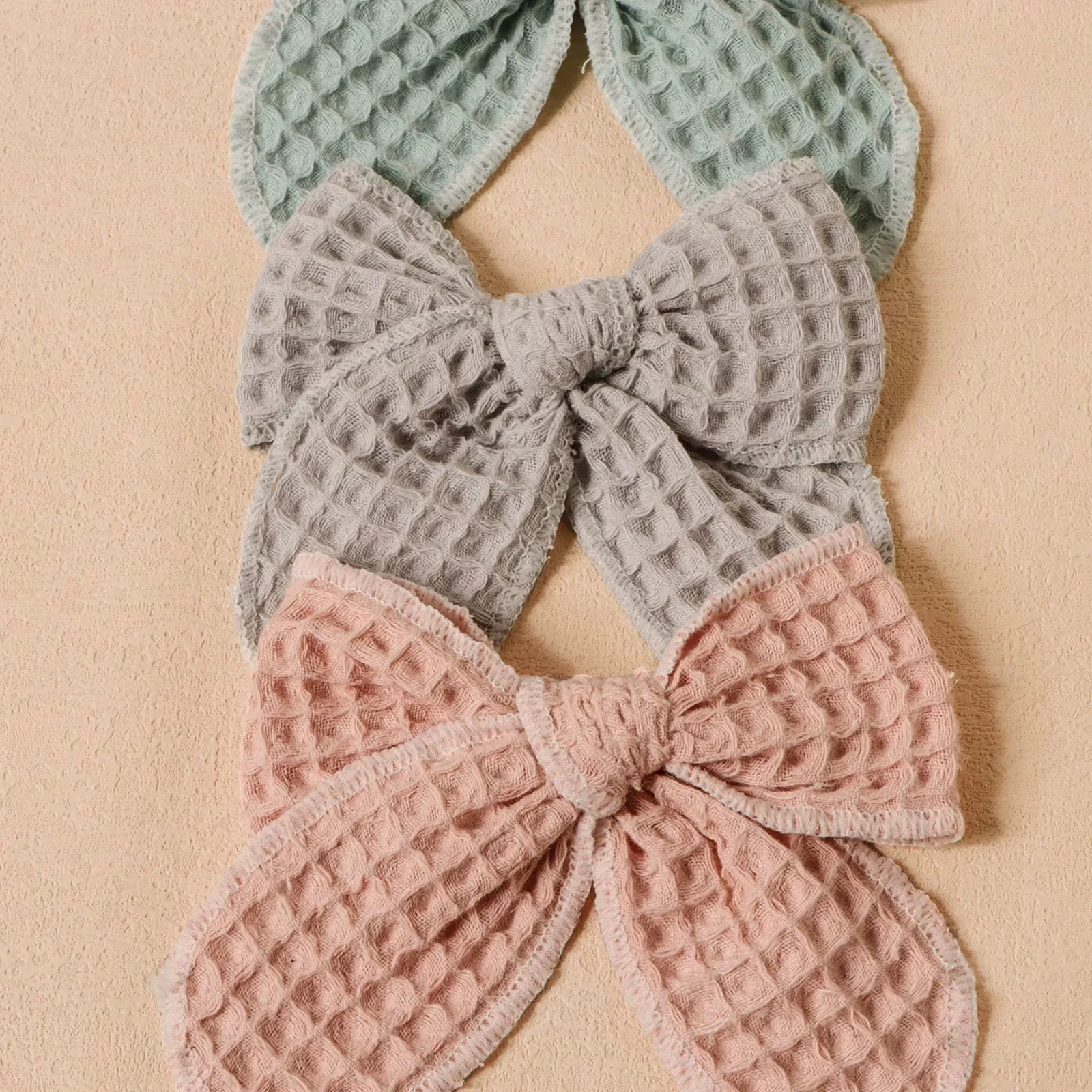 1pc Hair Clips for Baby Girls Linen Cotton Bows Hairpin Child Hair Accessories Kids Princess Barrette Spring Headwear