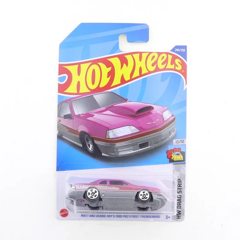 2023-56 Hot Wheels MATT AND DEBBIE HAYS 1988 PRO STREET THUNDERBIRD Mini Alloy Coupe 1/64 Metal Diecast Model Car Kids Toys Gift