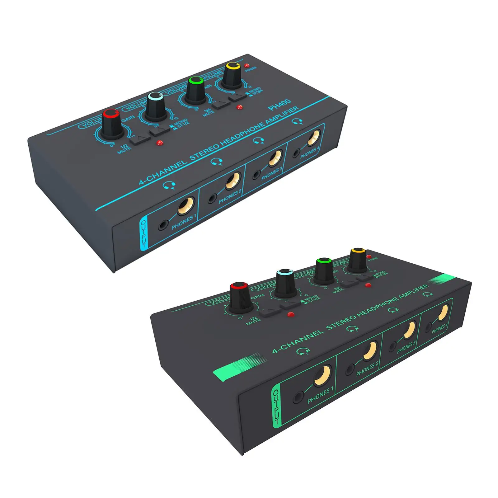 مكبر صوت صغير ستيريو سماعة ، 4 قناة ، وانخفاض الضوضاء ، ومقبض صوت مستقل ، خلاط خط للاستوديو وتطبيق المرحلة المدمجة