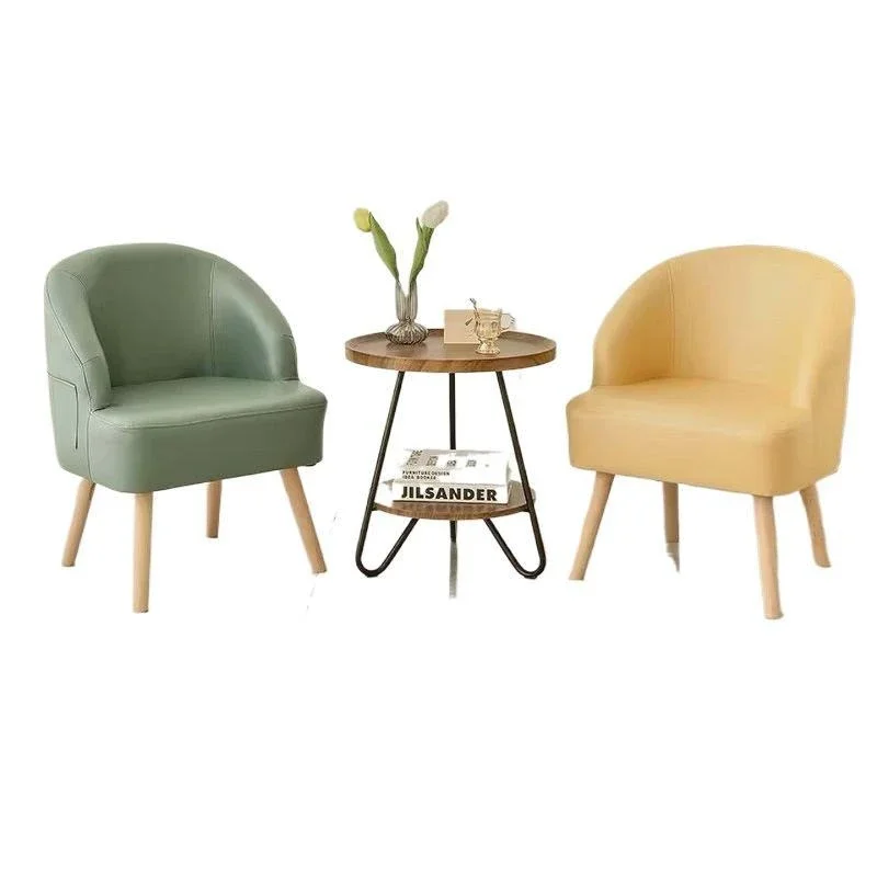 

Solid wood sofa chair household balcony living room lazy seat sedentary comfortable retro casual single backrest chair