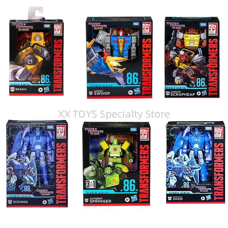 Hasbro Transformers Toys Studio Series 86 Voyager Class Il film 1986 Scourge Action Figure Bumblebee Decepticon Regali di festa