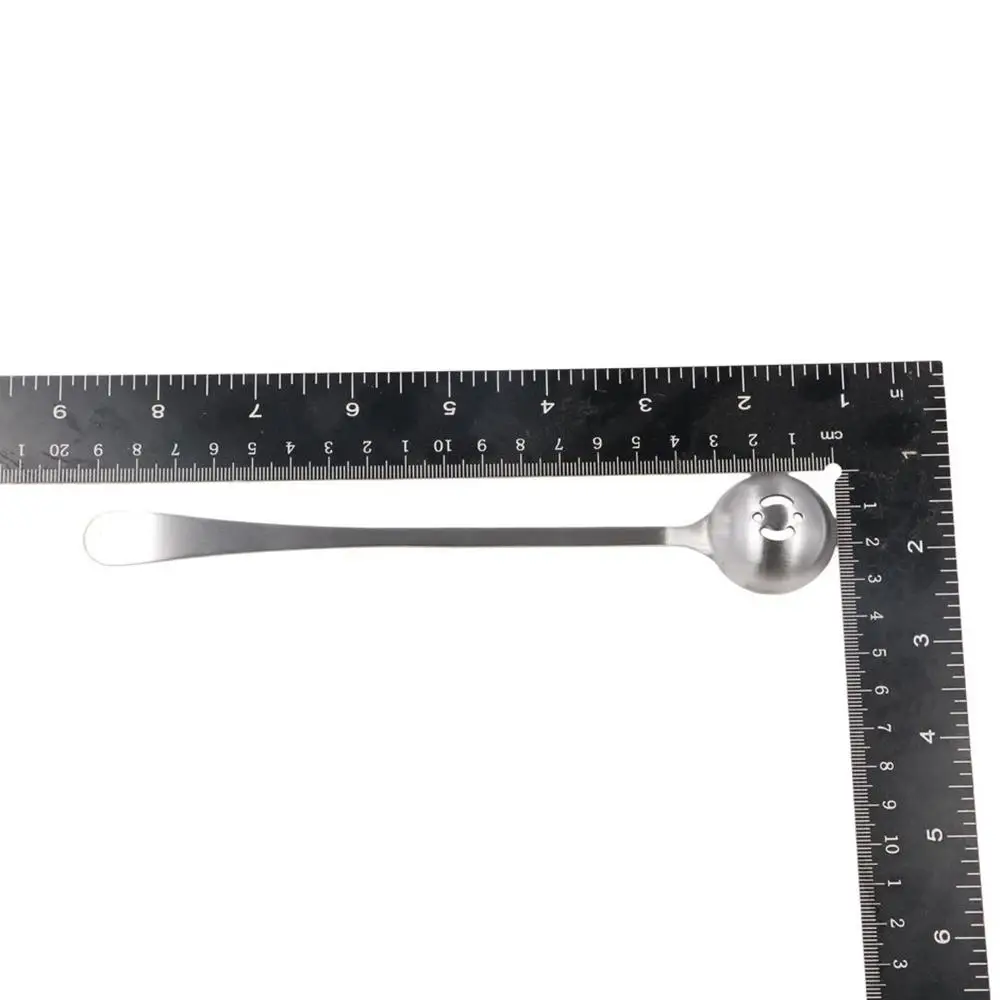 Cuchara coladora de aceitunas de acero inoxidable con mango largo, cuchara ranurada para mermelada con orificio de drenaje, cuchara para encurtidos y albóndigas