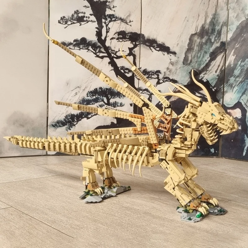 

1746 шт. MOC костяной замок дракона, строительные блоки, рождественский подарок, идеальный подарок на день рождения, сделай сам, для детей, уникальная ручная работа