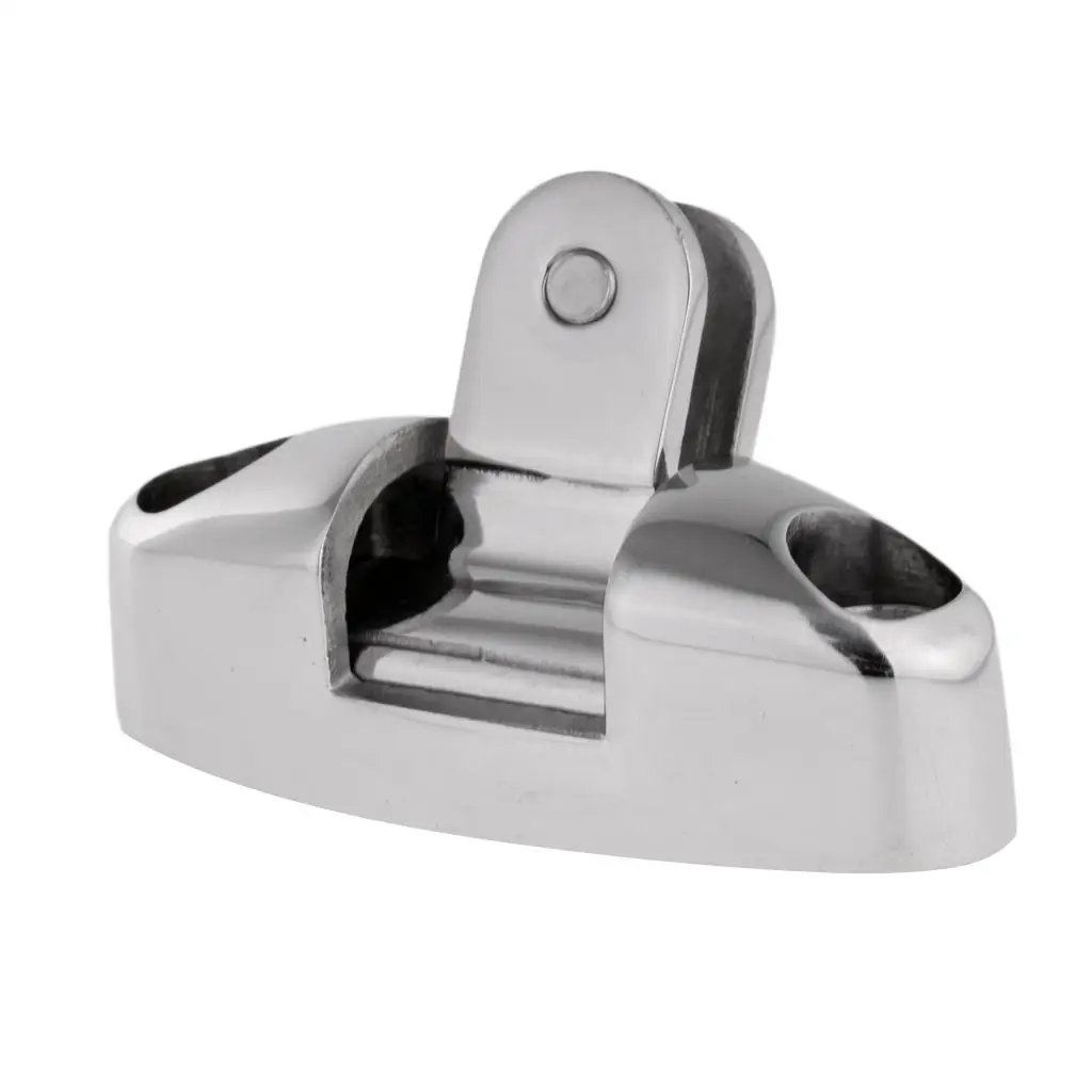 316 Stainless Steel Swivel Hinge Deck Mount Durable Boat Fitting for Rail Cover Bimini Setup