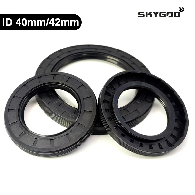 ID 40/42mm THK 5-12mm OD 50/55/58/60/65/70/75/80/85/90mm NBR Oil Seal Nitrile Rubber TC-Skeleton Double Lip Shaft Sealing Gasket