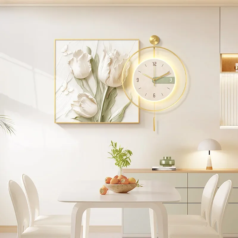 A*-Bedrooms Modern Wall Watch Fashion Minimalist Design Creative Aesthetic Wall Clocks Interior Luxury Room Decorations./