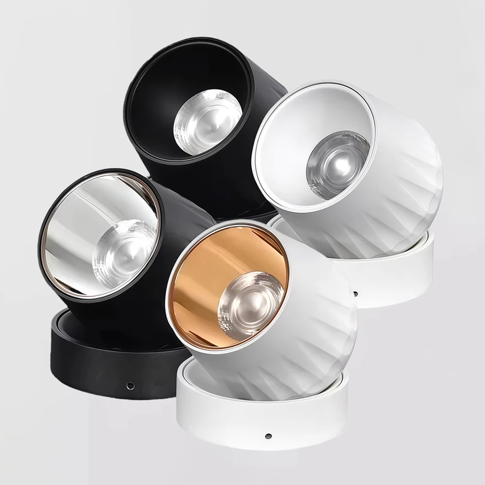 

Складные вращающиеся светодиодные светильники COB с регулируемой яркостью 10 Вт 12 Вт 15 Вт 18 Вт Светодиодные потолочные точечные светильники AC85-265V Светодиодные потолочные светильники Внутреннее освещение