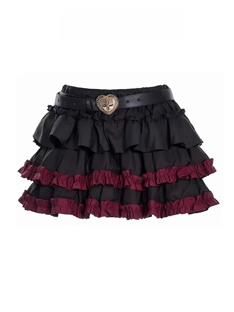 

Y2K Spicy Girl, пышная юбка ort, женская юбка с высокой талией, длина, защита от воздействия, в стиле панк, летнее новое поступление, для похудения