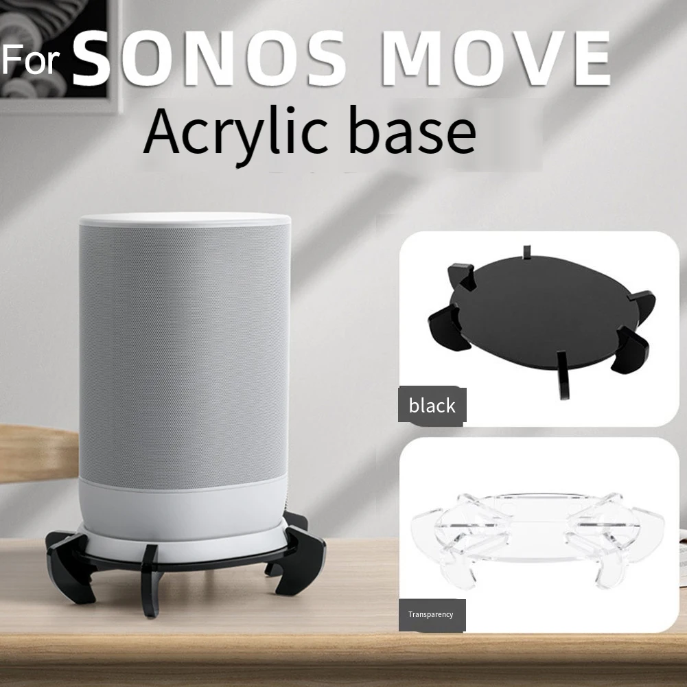 Acrylic Display Rack For Sonos Move Speaker Save Space Speaker Storage Holder Black Transparent Spraker Ceiling Bracket Stand