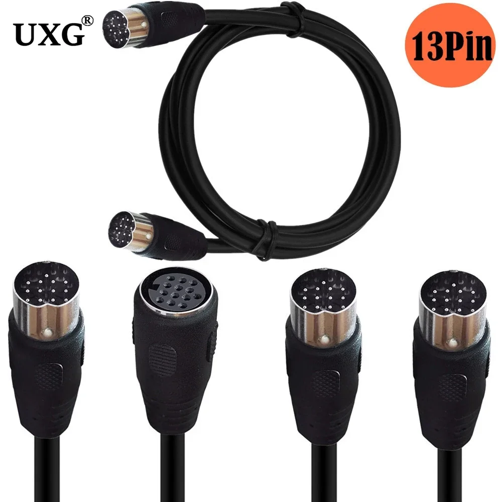 DIN 13Pin Cable Male To Female 13-Pin Extended Cable Large 13P Cable Beauty Equipment Line Stage Atomizer Cable Cord 1m 1.5m 3m