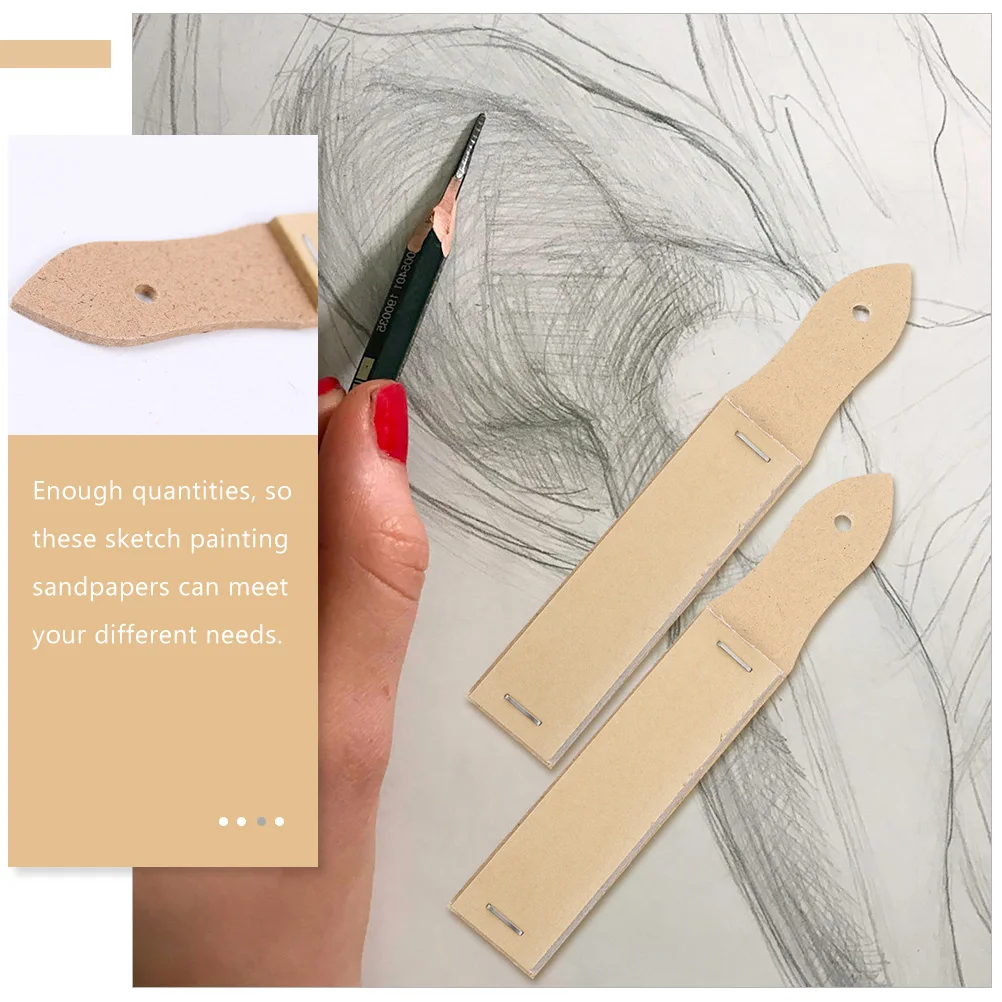 

3 Sets Nib Sandpaper Board for Drawing Art Supplies Sketching Tools Boards Painting Block