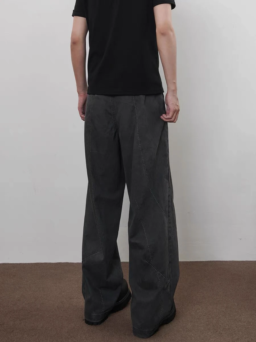 

American Vintage Waed ey Work Pants Loose Straight Leg Casual Wide Leg Pants ex Youthful Energy Sle Summer Casual T...