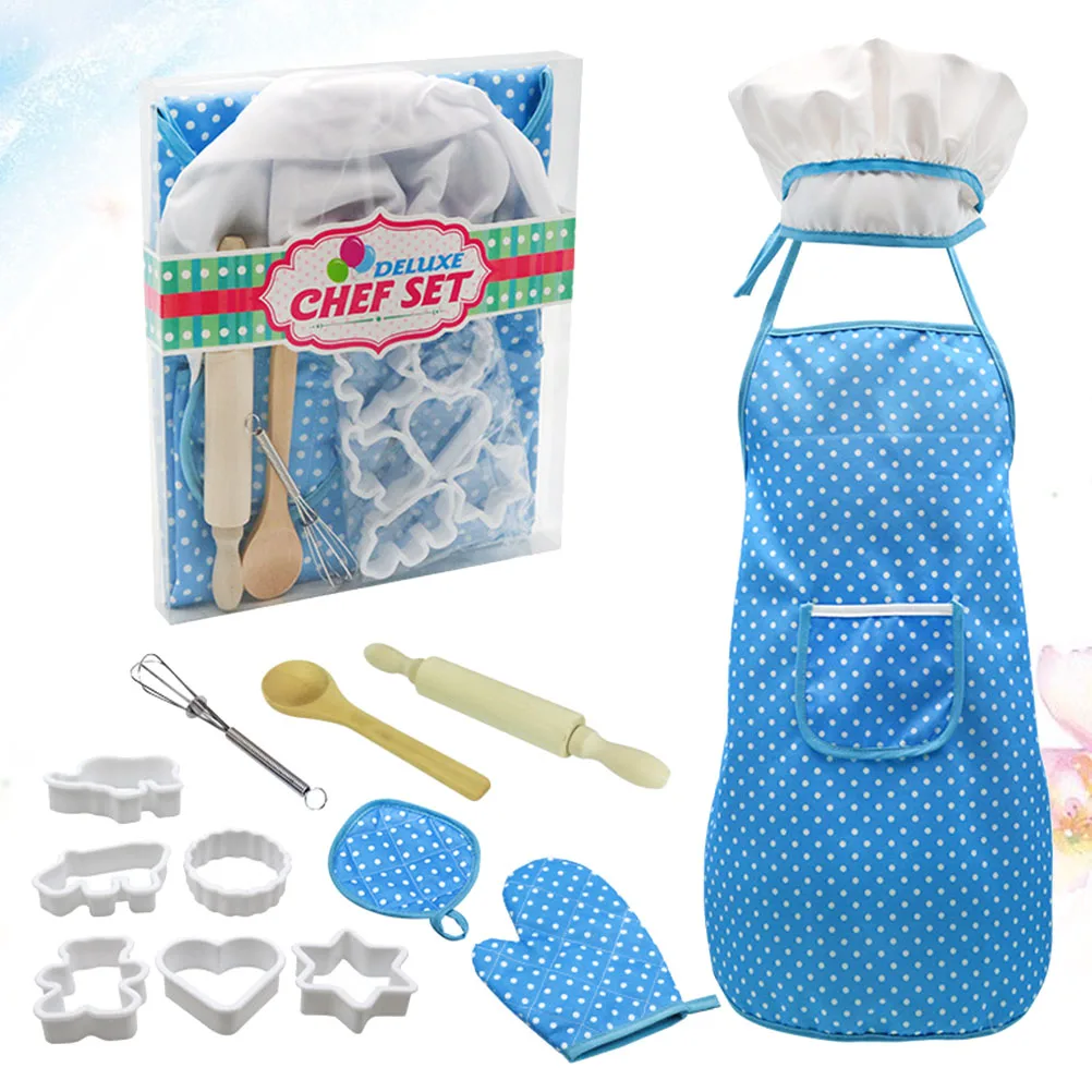 Tablier outils de cuisson ensemble tenues pour filles enfants jouet ustensiles de cuisine Playset cuisine