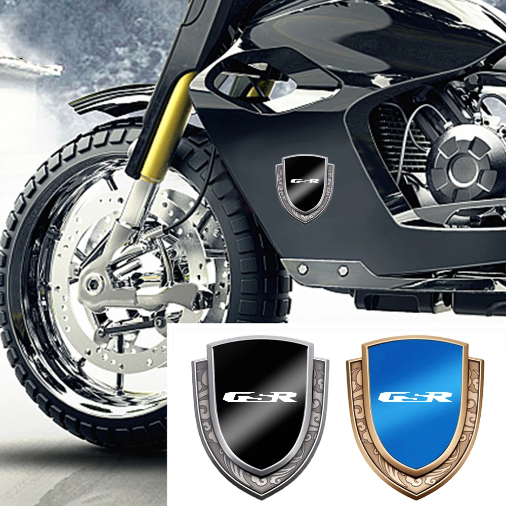 3D Car Motorcycle Modified Car Sticker Metal Car Sticker Decal Badge Logo For Suzuki GSR Motorcycle Decoration Sticker