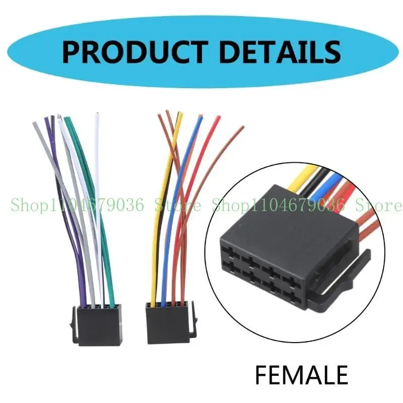 652F ADAPTOR AUDIO-AUDIO AUDIONTE Plugue para Universal ISO-Radio CD-Terereo Harness