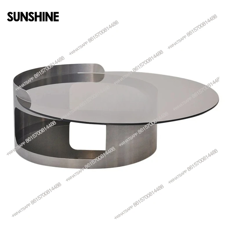 

TS Round tempered tea glass coffee table