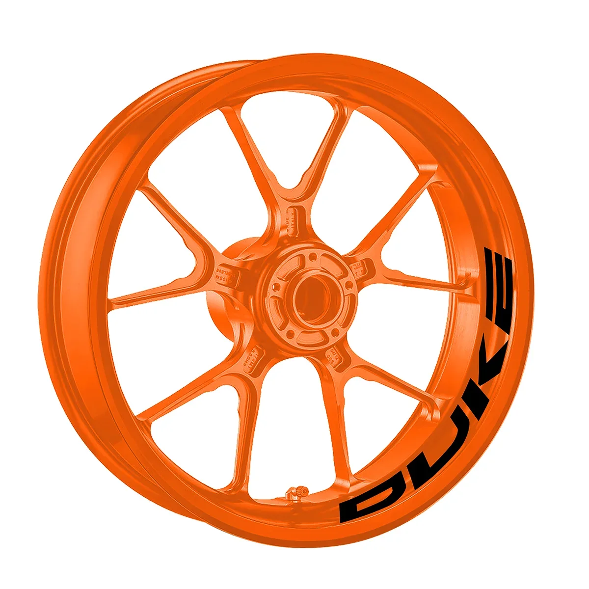 Autocollants de roue de moto en moulage de vinyle, décalcomanies de moyeu pour KTM Duke 390, 690, 790, 890, 1290